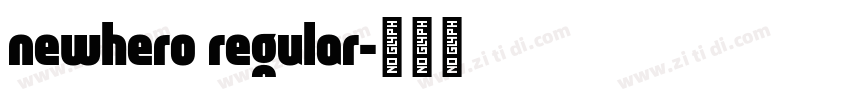 newhero regular字体转换